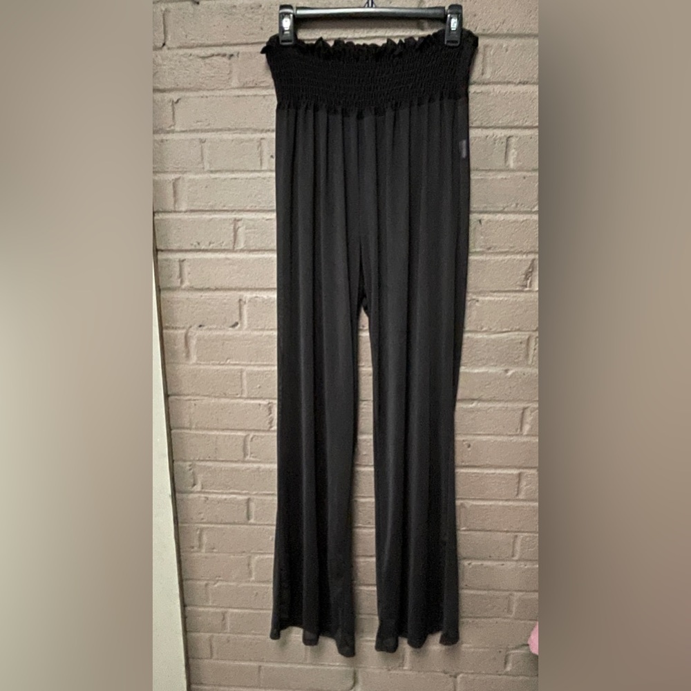 Fashion Nova black mesh see through pants  XL